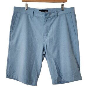 Travis Mathew Blue Striped Golf Shorts Men's Size 38 Beach Resortwear